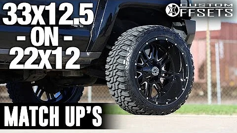 Custom offsets Match Up: 33x12.5 on 22x12