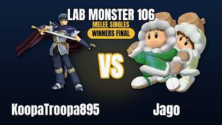 Lab Monster 106 Bracket WF - KoopaTroopa895 (Marth) vs Jago (ICs)