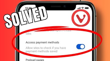 How to enable payment access in Vivaldi