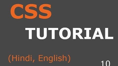 CSS TUTORIAL PART-10  | How to create Horizontal  navigation bar in HTML and CSS