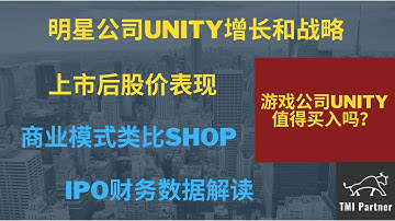 美股分析 明星游戏公司UNITY值得买入吗？增长和战略 上市后的股价表现！商业模式类比Shopify！