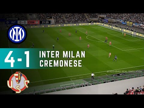 Video Inter Milan 4 vs 1 Cremonese | ?? Serie A 2025 | Simulazione