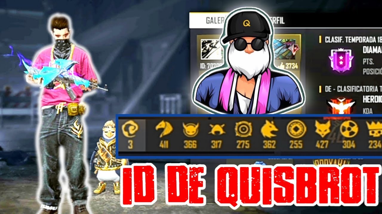ID DE QUISBROT ♡YOUTUBER♡ FREE FIRE 2020 ERISMA YT YouTube