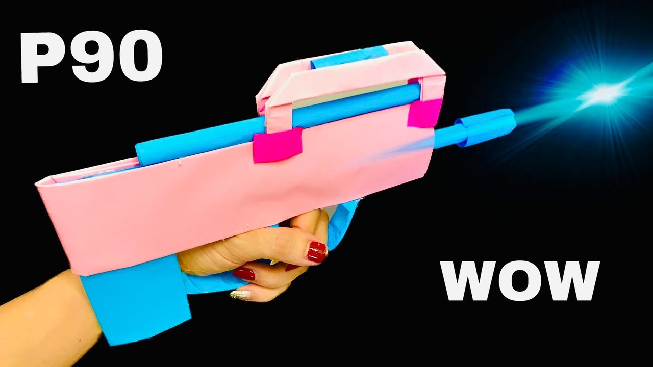 How to make paper gun simple and fast - P90
