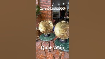 Quạt đồng 2 đầu #độclạcầnthơ #phongthuy #dothocungbanggo #doco
