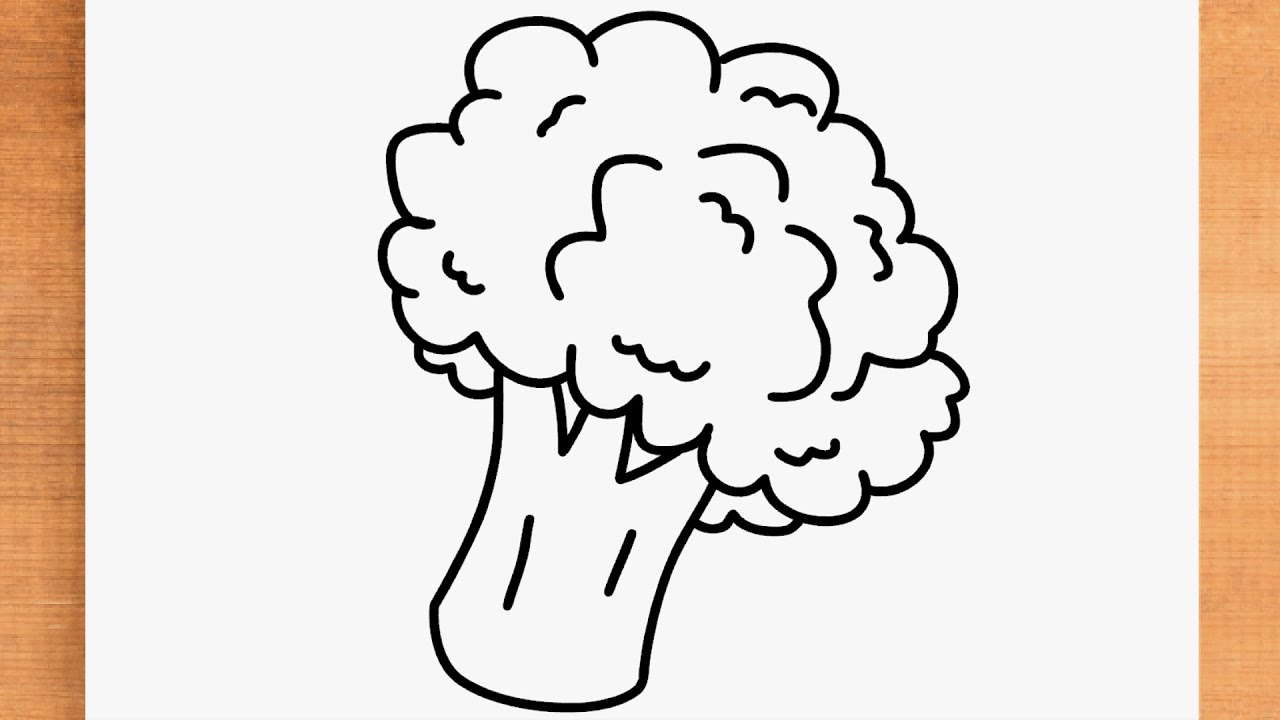 Como desenhar um brócolis passo a passo - YouTube