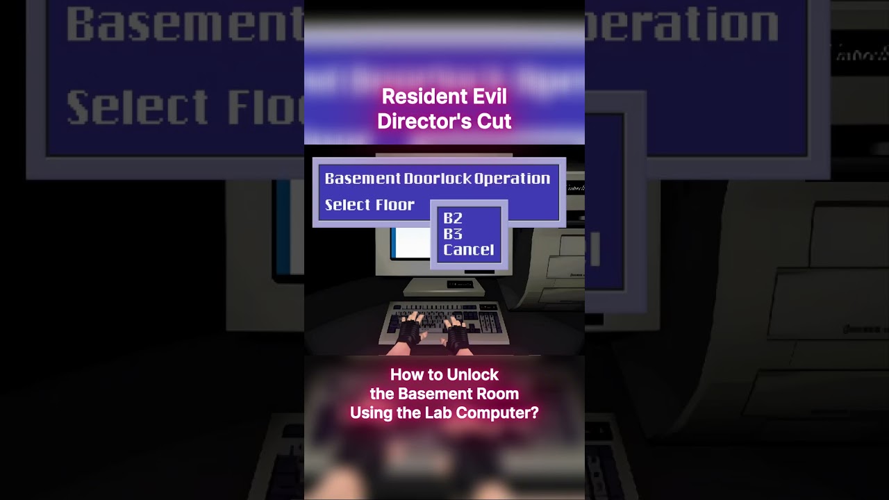 How to Unlock the Basement Room Using the Lab Computer? | RE Director's Cut 
