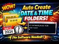 WOW! Auto Create Date &amp; Time Folders with Command Prompt (No Software Needed!) | 2026 #novatech