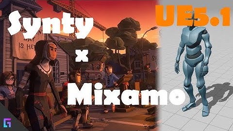 [UE5.1] Animate SYNTY characters with MIXAMO animations! (New retargeting system)