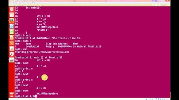 GDB Debugging - Breaking, Stepping Over, and Stepping into Functions