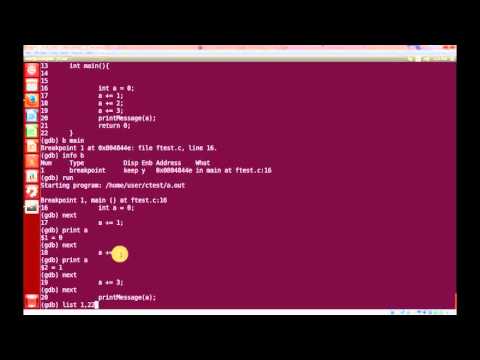 GDB Debugging - Breaking, Stepping Over, and Stepping into Functions