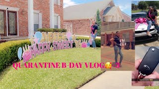 My Quarantine 16th Birthday Vlog| I GOT A CAR🤪 (PART 1) * this was best b-day ever🥳*