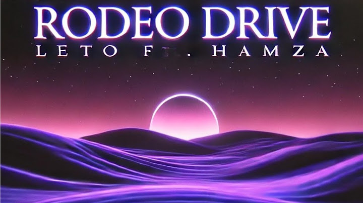 Rodeo Drive – Leto ft. Hamza [Slowed + Reverb]