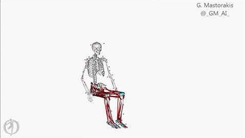 OpenSim myoskeletal simulations derived by MoCap data