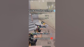 Quick 1v2 in scrimes 💨 getting confidence back ❤️‍🔥#bgmi #scrims #shorts #short #gaming