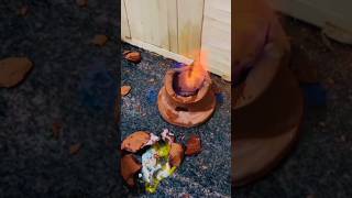 Mini Kitchen Egg Fry Cooking 🍳🔥 | Clay Stove Mini Cooking | Tiny Kitchen Bengali