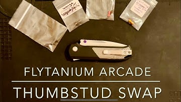 Flytanium Arcade Thumbstud Swap #edc #subscribe #video #modified