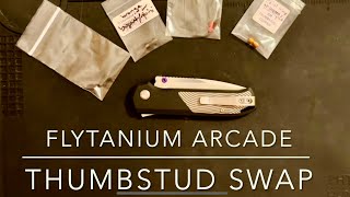 Flytanium Arcade Thumbstud Swap #edc #subscribe #video #modified