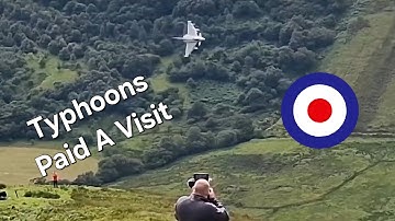 Typhoon Eurofighters On A Great Day At Spur In The Mach Loop