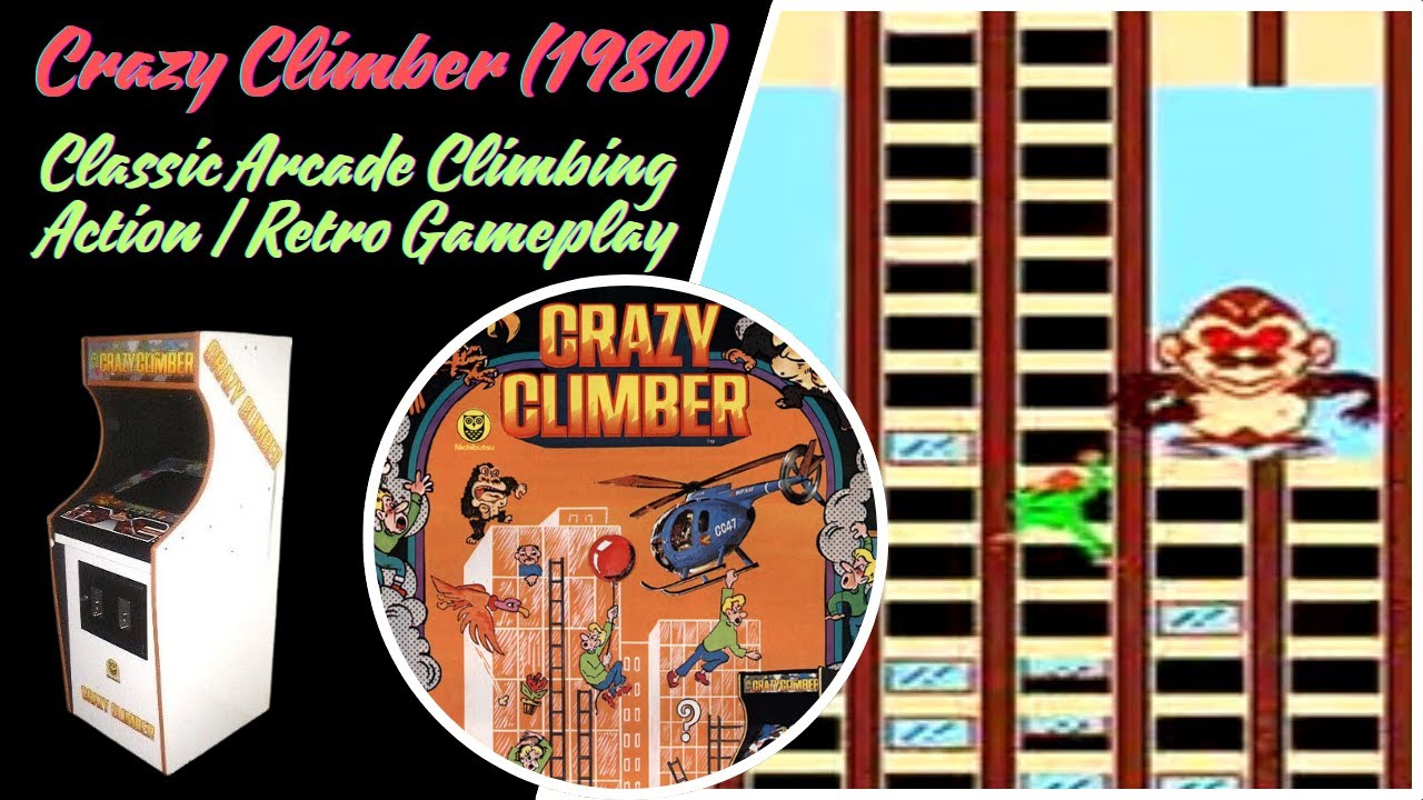 Crazy Climber (1980) - Classic Arcade Climbing Action | Retro Gameplay