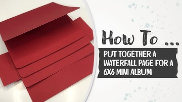 Tutorial & Free Cut File: Waterfall Page for 6x6 Mini Album (Freebie Included)