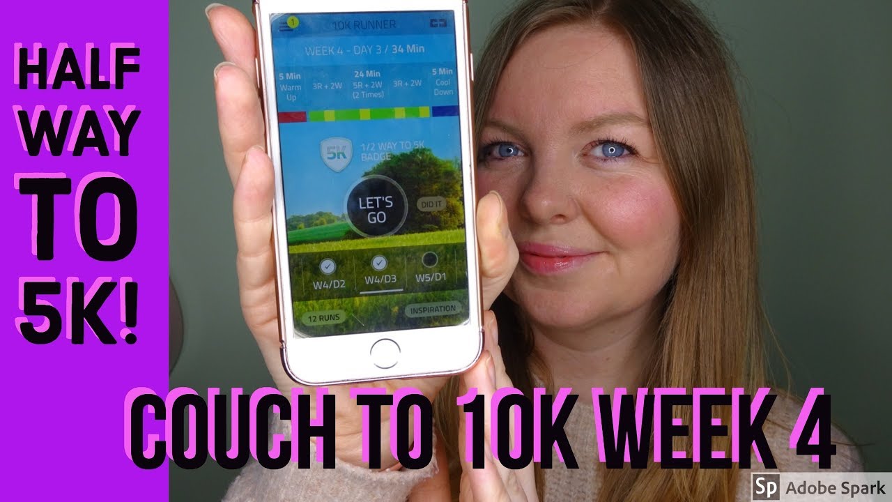 Couch to 5k / 10k Week 4 Half way to 5k! YouTube