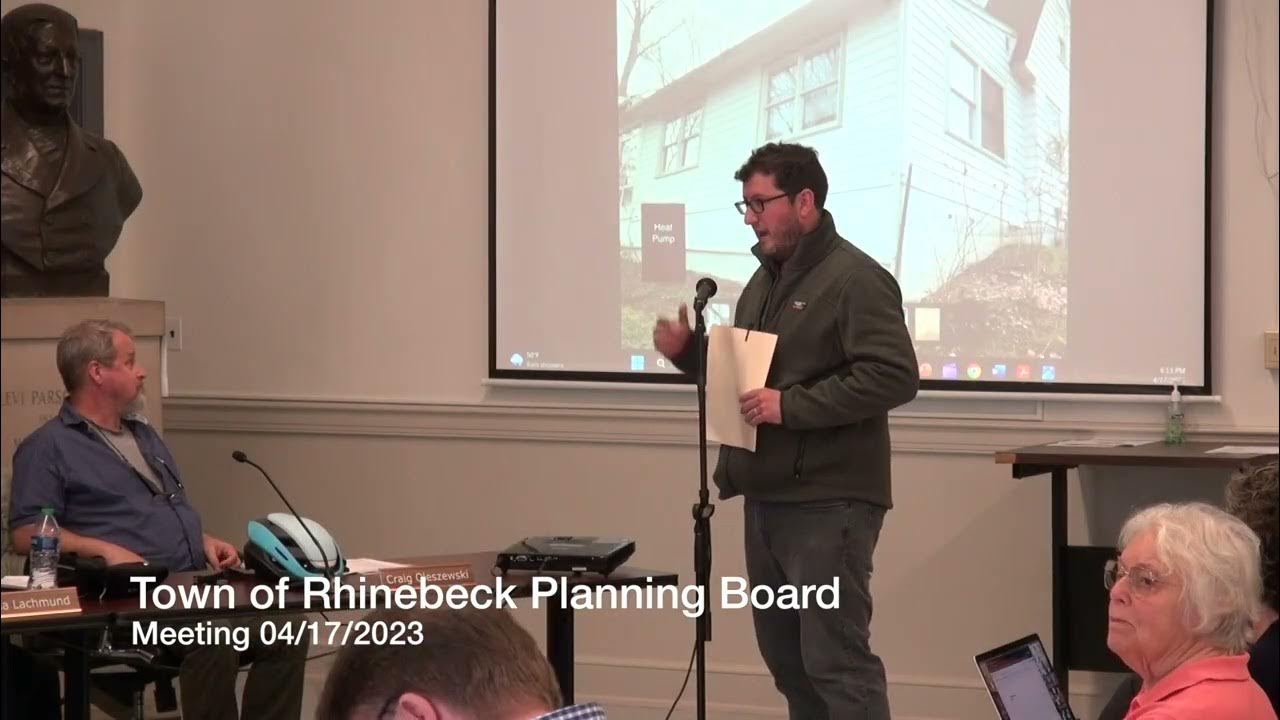 Town of Rhinebeck Planning Board 04/17/2023 YouTube