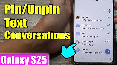 Organize Your Inbox! 📌 Pin/Unpin Text Conversations | Galaxy S25