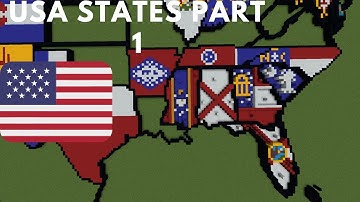 How To Build Regular/Small Scale USA States In Minecraft Part 1 The South East States