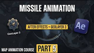 How to create missile animation in adobe after effect plus geolayer 3 | Map Animation Course |part 4