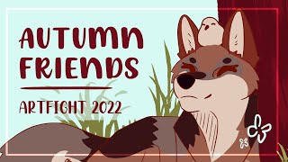 Autumn Friends - Artfight 2022 - Digital Speedpaint