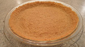 How to Bake a Graham Cracker Pie Crust: Cooking with Kimberly - YouTube