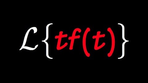 Laplace transform of tf(t), ex: laplace transform of tsin(t)