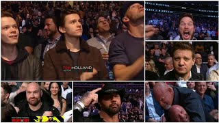 Tom Holland and other celebrities in UFC