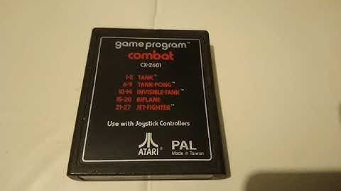 COMBAT Atari 2600 Video Computer System Game Program Cartridge PAL Region Version 25.02.20