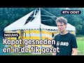 Tent van Lars in brand gestoken, duizenden euro's schade | RTV Oost