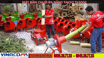 Tổng hợp các dòng máy băm chuối chuyên dùng cho gà, video hai dòng máy băm chuối đa năng takyo
