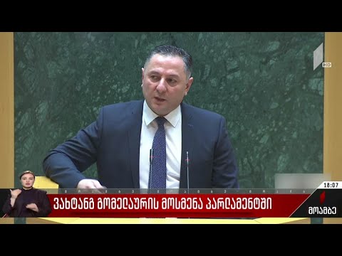 ვახტანგ გომელაურის მოსმენა პარლამენტში