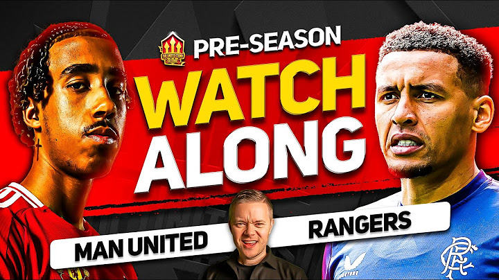 MANCHESTER UNITED vs RANGERS Live With MARK GOLDBRIDGE!