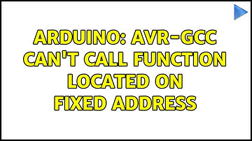 Arduino: AVR-GCC can