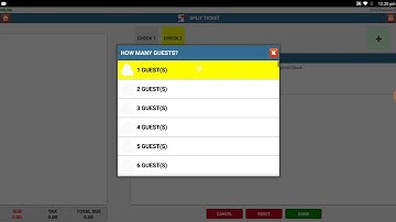Splitting a Ticket/Order