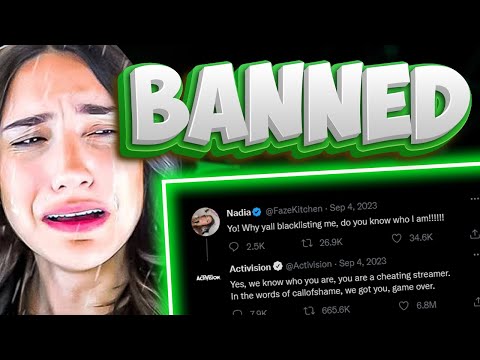 WE WERE RIGHT, ACTIVISION NOW HAVE OFFICALLY BANNED NADIA (we got her)