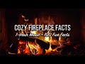 Holiday Fireplace Facts | 1 Hour Relaxing Yule Log w/ Jazz Music and 100 Facts