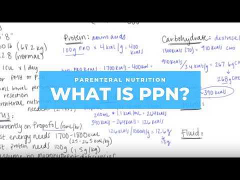 What is Peripheral Parenteral Nutrition (PPN)? + Osmolarity calcs!