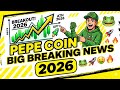 PEPE COIN PRICE PREDICTION 2026 || PEPE COIN NEWS TODAY || PEPE CRYPTO PRICE PREDICTION