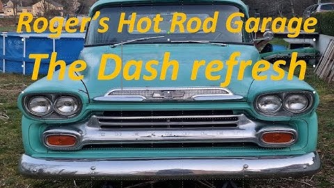 1959 Chevy Apache Dash and Cluster repair and minor update Part 2