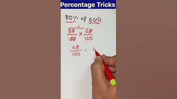 Percentage Tricks😉 in2 seconds#mathstricks #shortsfeed #viral #trending #percentage #percentage_math