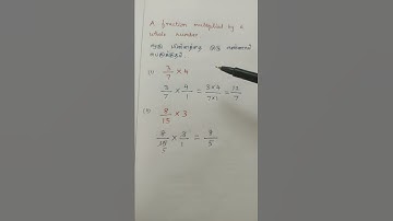 A fraction multiplied by a whole number