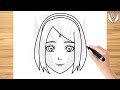 How to draw SAKURA HARUNO Boruto Step by step Tutorial | Free Download Coloring Page