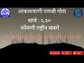 Akashvani Panaji Goa National Bulletin 6.30pm - 21/05/2026